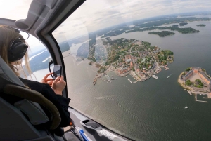 30-minutowy prywatny lot helikopterem nad Sztokholmem i Vaxholm