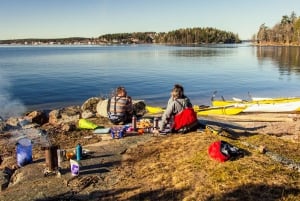 Estocolmo: Passeio de caiaque pelas ilhas do arquipélago e piquenique ao ar livre