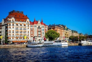Excursão e jogo de exploração da cidade de Estocolmo