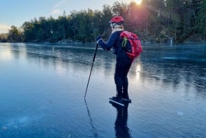 Stockholm: Familienfreundliche private Eislauftour & Mittagessen