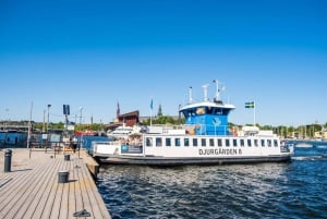 Tour a pie por Gamla Stan de Estocolmo y crucero en barco por Djurgården