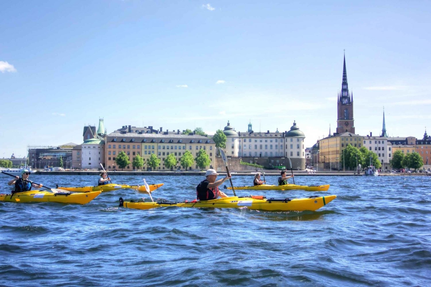 Stockholm: Guided Kayak City Tour & Optional Midsummer Meal