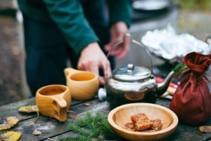Stockholm : randonnée, déjeuner en forêt et flottaison en eau froide