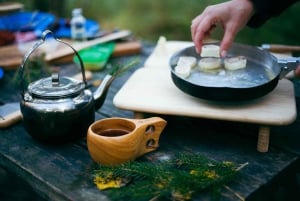 Stockholm : randonnée, déjeuner en forêt et flottaison en eau froide