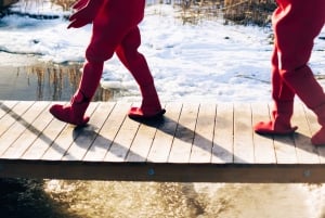 Stockholm : randonnée, déjeuner en forêt et flottaison en eau froide