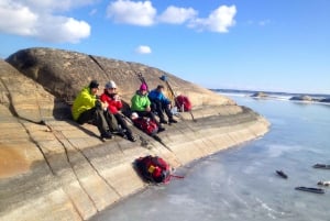 Estocolmo: patinação no gelo no gelo natural