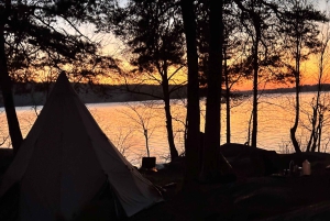 Stockholmer Natur: Tagescamping im Freien mit Lagerfeuer