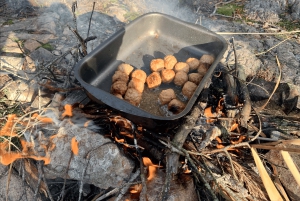 Sztokholm: Wycieczka piesza do rezerwatu przyrody z obiadem przy ognisku