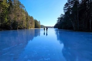 Estocolmo: Patinaje Nórdico sobre Hielo para Principiantes en un Lago Helado