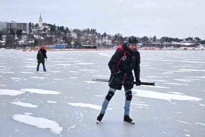 Stockholm: Nordiske skøyter for nybegynnere på en frossen innsjø