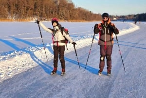 Stockholm: Noords schaatsen voor beginners op een bevroren meer
