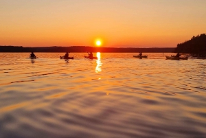 Stockholm: Sunset Kayak Tour on Lake Mälaren with Tea & Cake