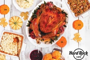 Stockholm: Thanksgiving-lunch met dessert bij Hard Rock Cafe