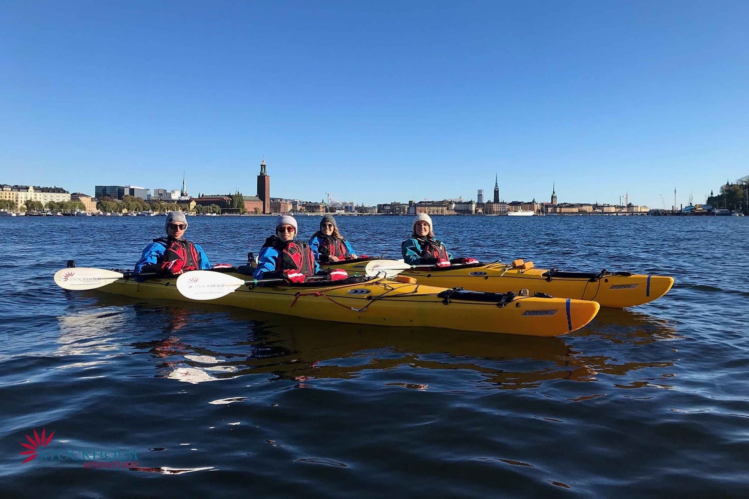 Stockholm: Winter-Kajaktour durch die Stadt