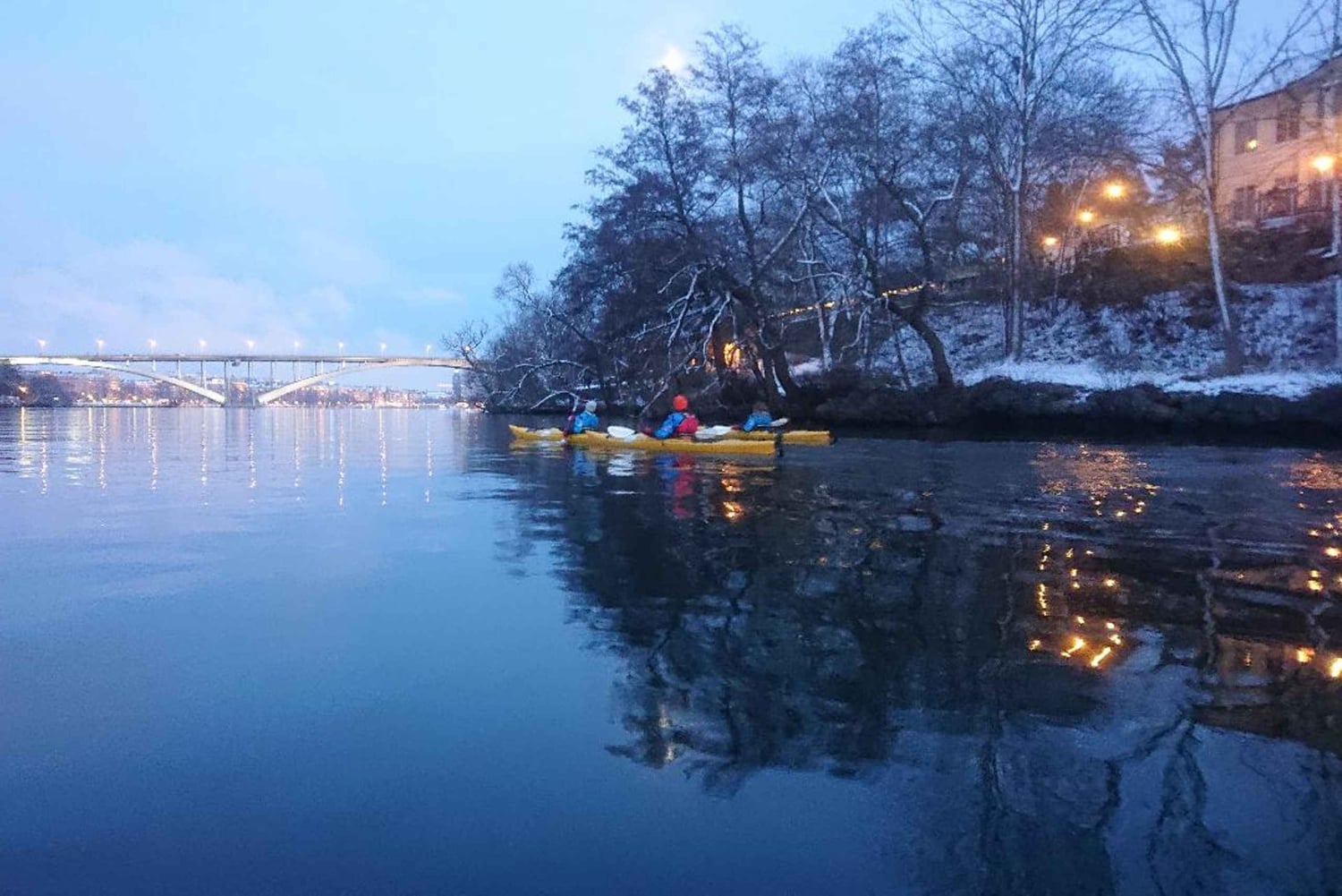 Stockholm: Winter-Kajaktour durch die Stadt