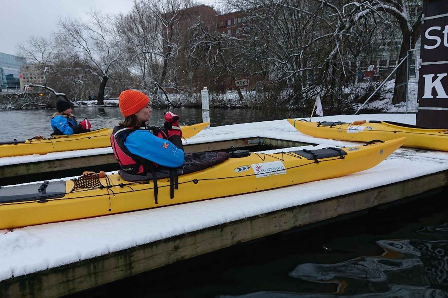 Stockholm: Winter-Kajaktour durch die Stadt