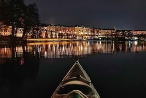 Estocolmo: Excursión invernal en kayak con sauna opcional