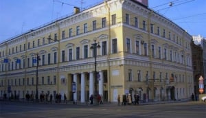 Tim enjoys views of St Petersburg