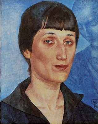 1922 Akhmatova portrait by Petrov-Vodkin