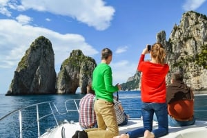 From Naples: Capri Guided Tour with Ferry Tickets & Minibus