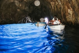 From Naples: Capri Guided Tour with Ferry Tickets & Minibus