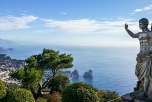 From Naples: Capri Guided Tour with Ferry Tickets & Minibus