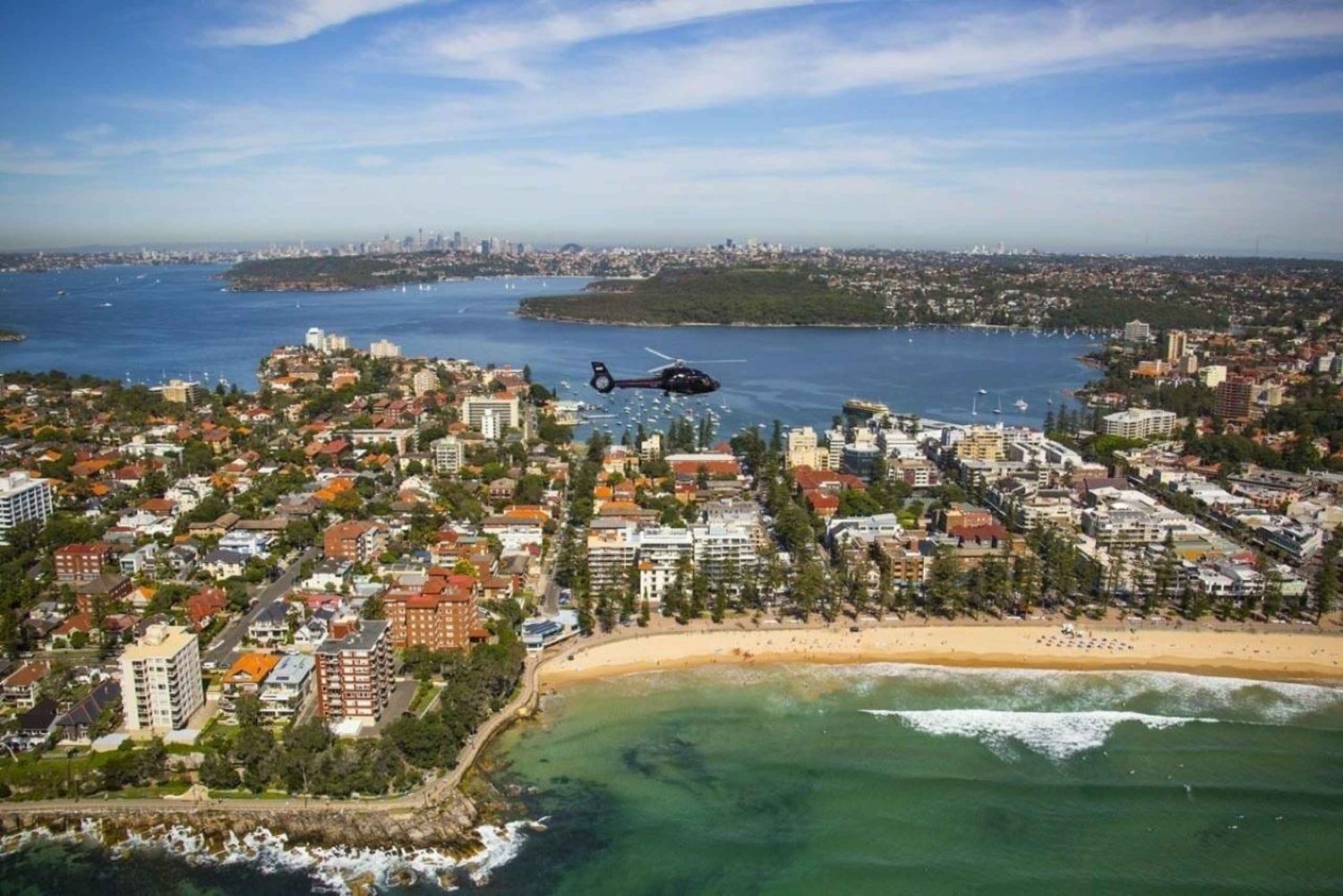 Tour privato in elicottero del porto di Sydney di 30 minuti per 2 persone