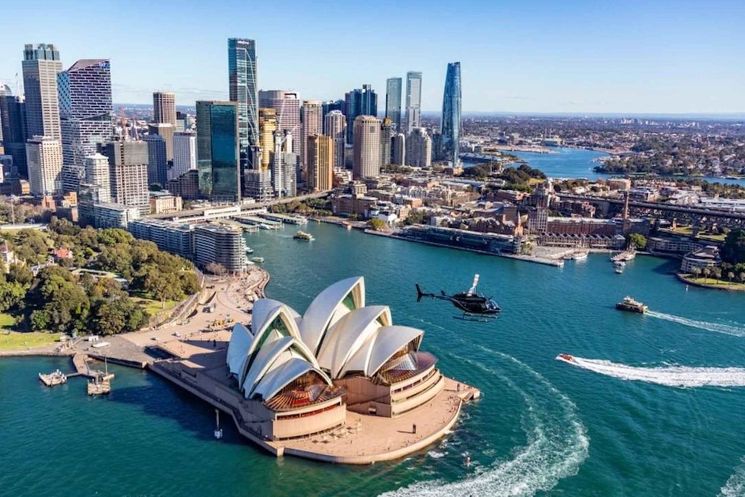 30-minütiger privater Hubschrauberrundflug über den Hafen von Sydney für 2 Personen