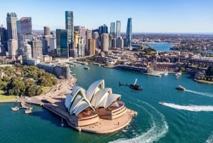 30-minütiger privater Hubschrauberrundflug über den Hafen von Sydney für 2 Personen