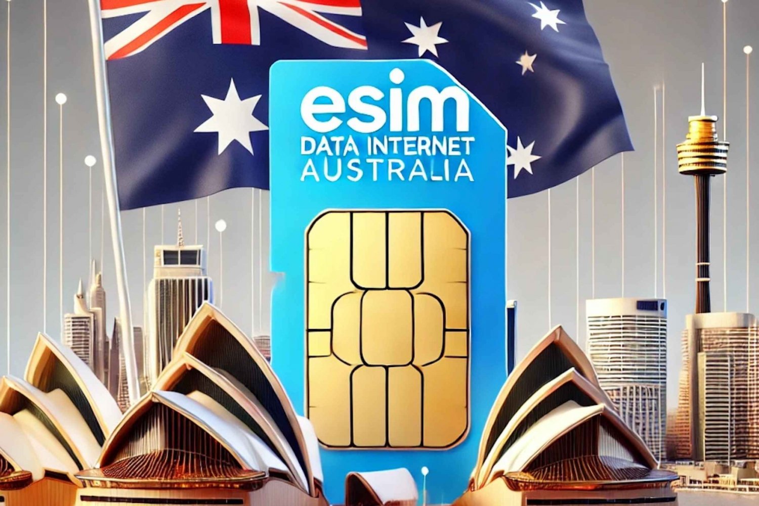 Australia : eSIM Sydney Internet Data Plan for 4G/5G