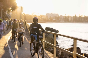 Fantastisk sykkeltur og solnedgangscruise på Manly Beach