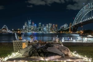 Luksuspiknik for 2 med utsikt over havnen i Sydney ved Kirribilli