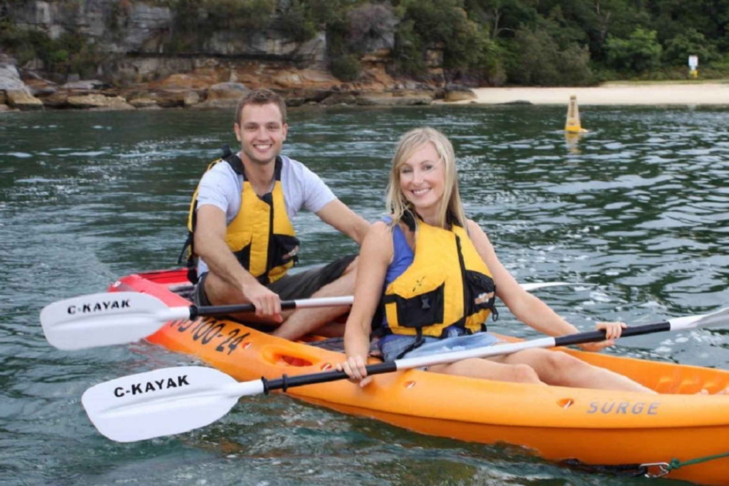 Manly: noleggio di kayak doppio per 4 ore per 2 persone