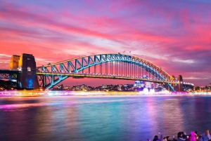 Sydney: Sydney Harbour Cruise van 1 uur op Vivid Light Festival