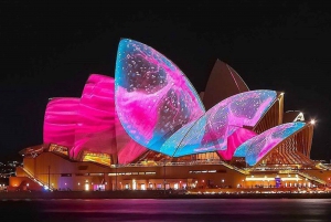Sydney: Sydney Harbour Cruise van 1 uur op Vivid Light Festival
