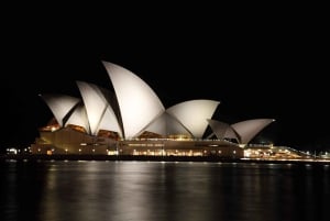 Sydney: Nocna wycieczka autobusem i łodzią, aby zobaczyć lśniące Sydney