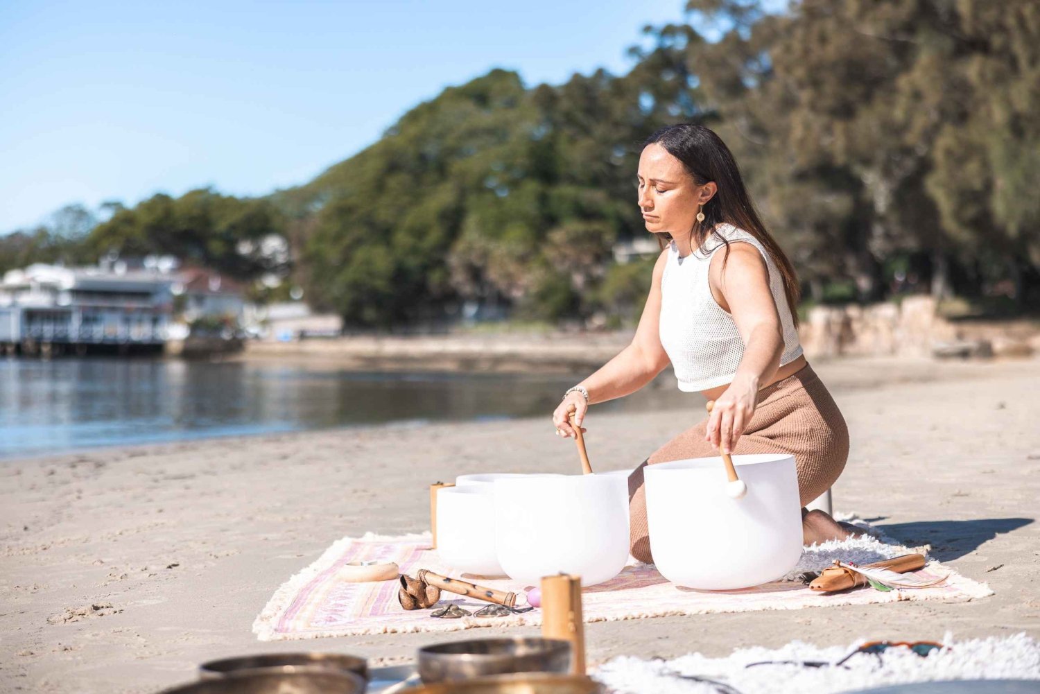 Sydney: Floating Sound Bath at Rose Bay's Bellamy Beach