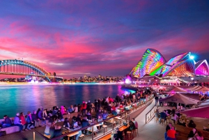Sydney: Premium Catamaran Vivid Cruise met Welkomstdrankje