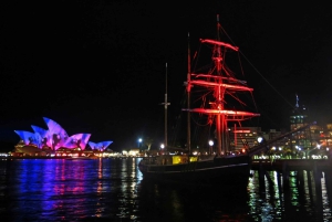 Porto di Sydney: Crociera con cena Tall Ship Vivid
