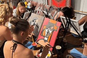 Sydney: Maluj i popijaj - akryl, płótno i wino