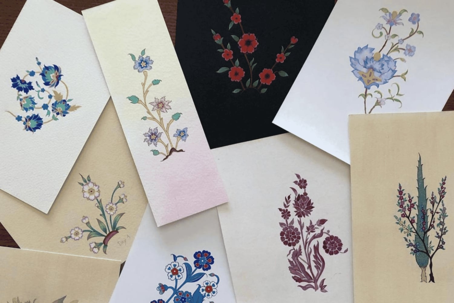 Cursus aquarel schilderen: Traditionele bloemmotieven