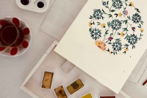 Aula de pintura em aquarela: Motivos florais tradicionais