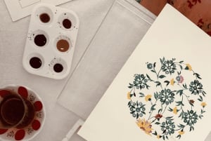 Cursus aquarel schilderen: Traditionele bloemmotieven