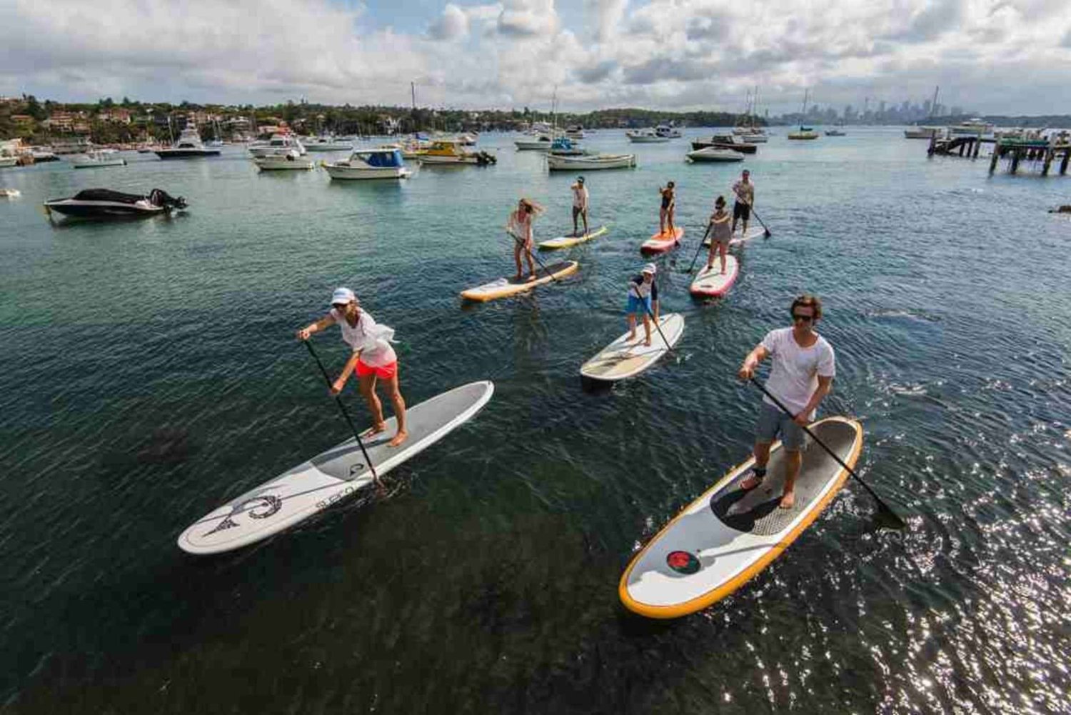 Watsons Bay: Stand-up-Paddling im Hafen von Sydney