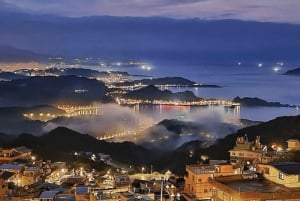 Depuis Taipei : Excursion d'une journée à Shifen, Jiufen et au géoparc de Yehliu