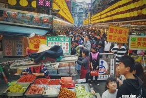 Keelung: Tour gastronómico del mercado nocturno para explorar las delicias culinarias