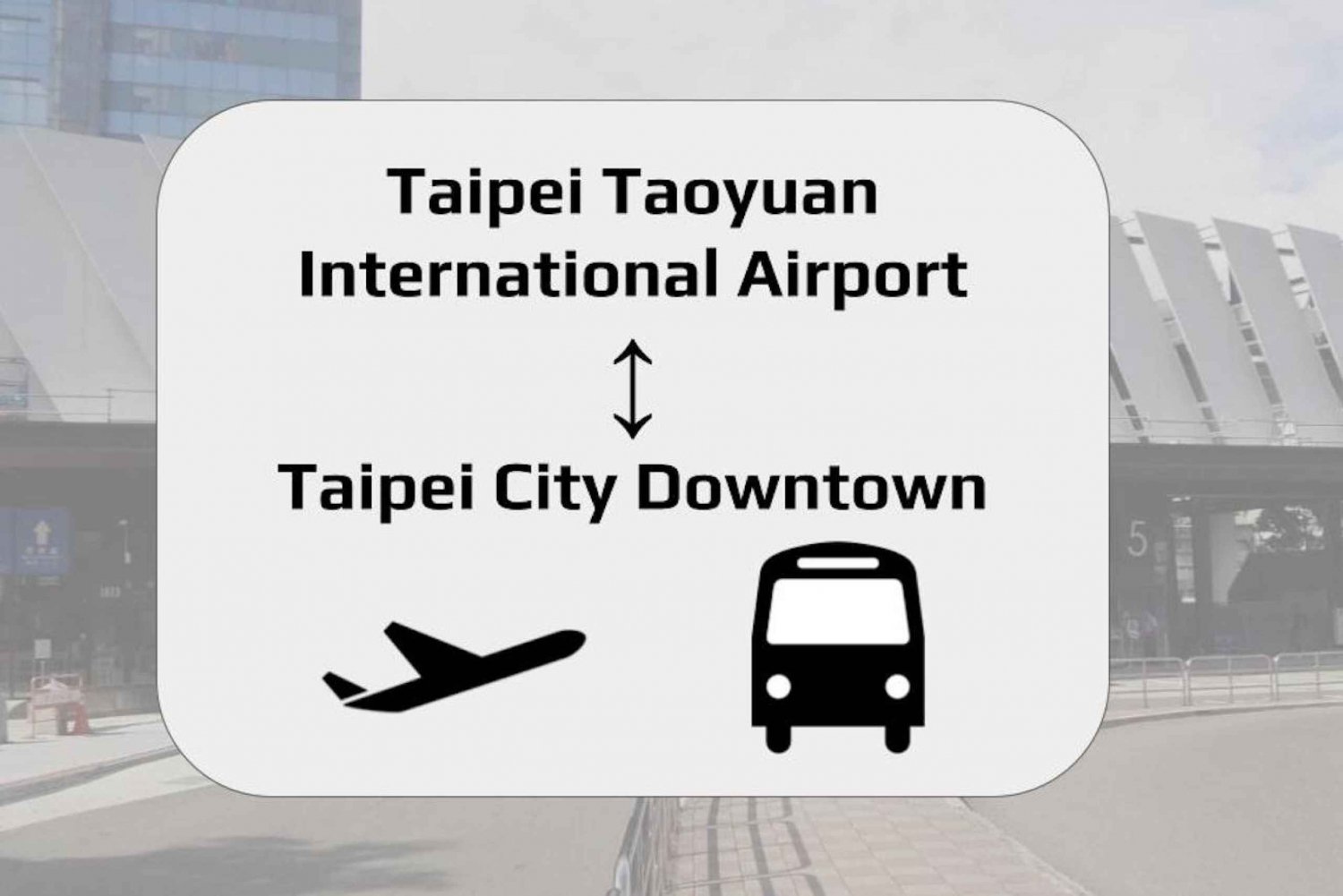 Taipei: Aeropuerto de Taoyuan (TPE) Traslado de ida y vuelta en autobús