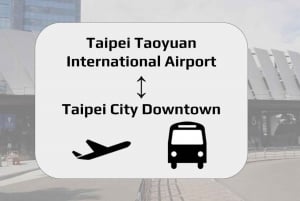 Taipei: Taoyuan Airport (TPE) retourbustransfer