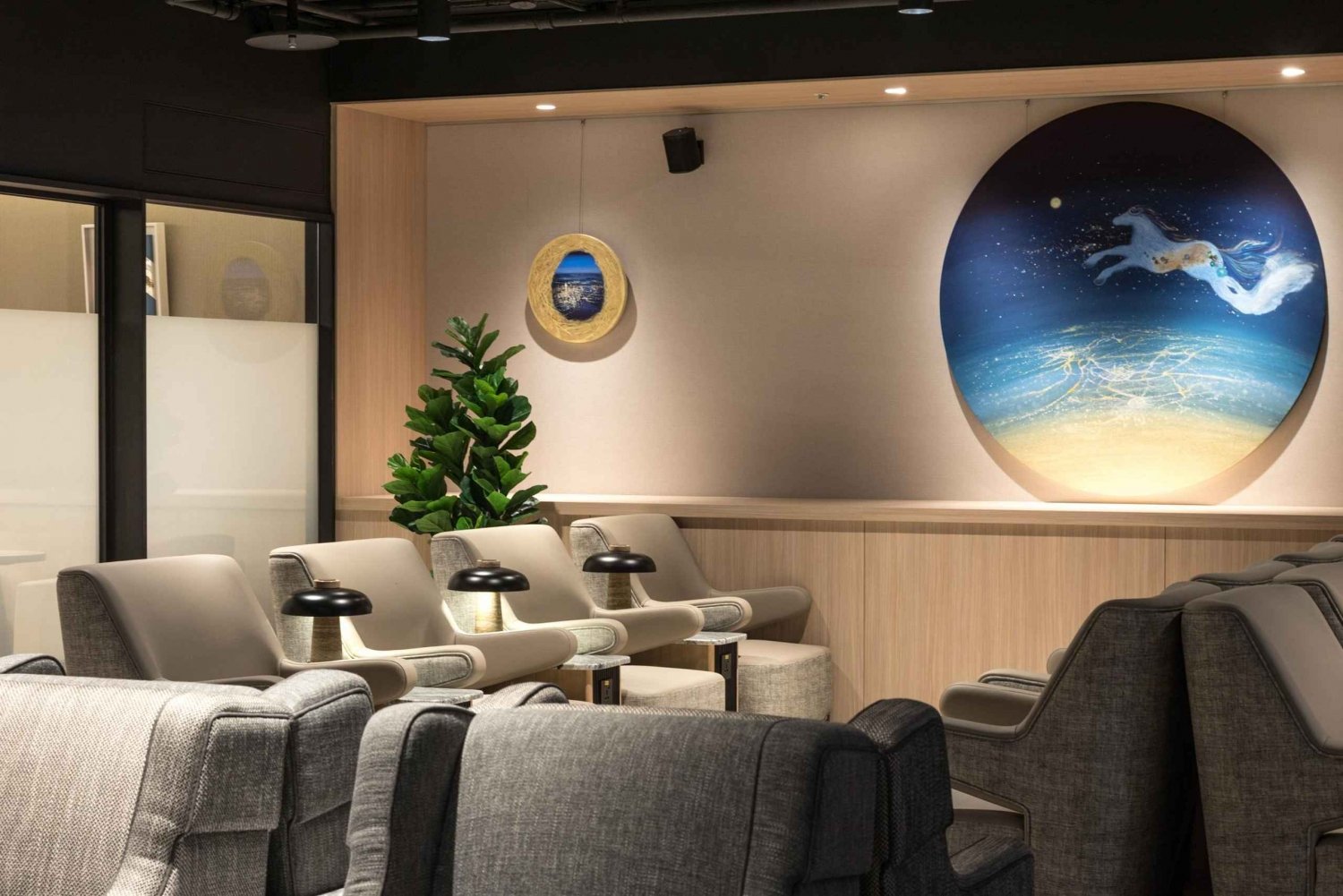 Tajpej: wejście do poczekalni TSA SongShan Airport Premium Lounge