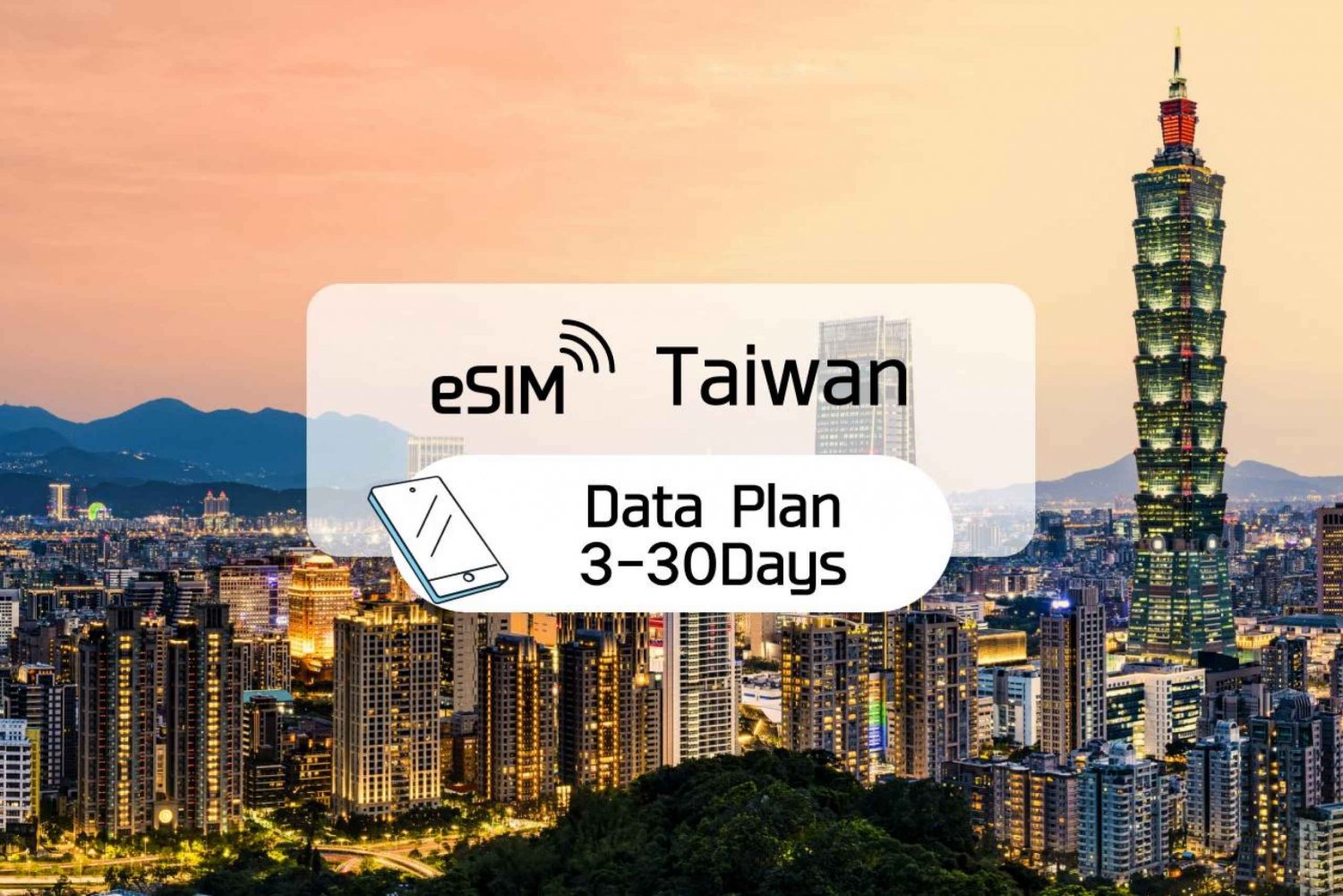 Taiwan: 5G eSim Roaming Mobile Data Day Plan (3-30 Days)